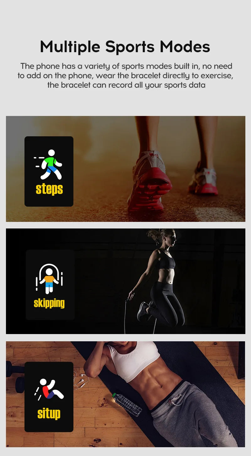 116plus Smart Watch Men Women Bluetooth Connected Phone Music Fitness Multifunctional Sports Bracelet Sleep Monitor Smartwatchs