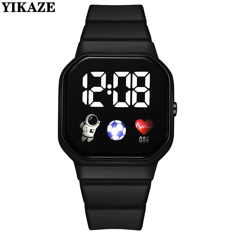 2026 LED Digital Watch For Kids Boys Sports Waterproof Watches Girls Silicone Digital Watch Casual Childrens Electronic Reloj