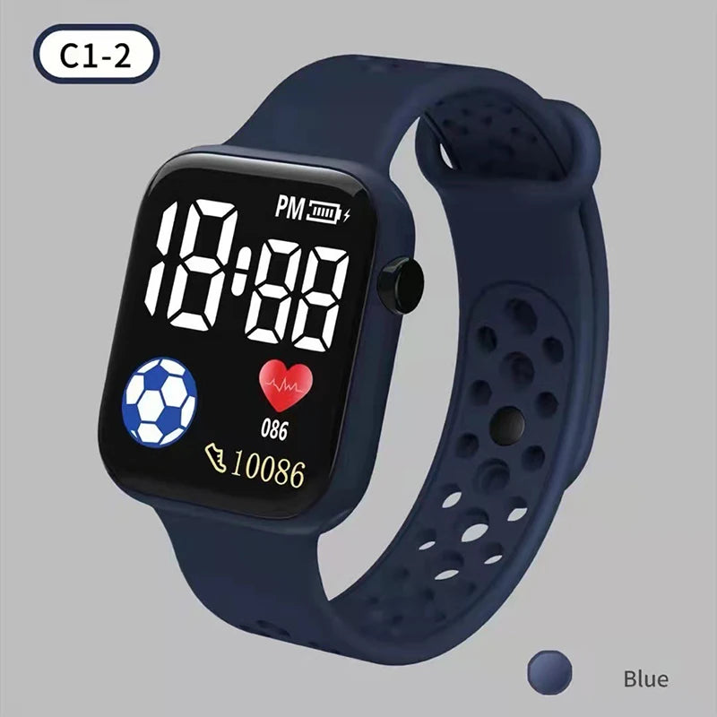2026 LED Digital Watch For Kids Boys Sports Waterproof Watches Girls Silicone Digital Watch Casual Childrens Electronic Reloj